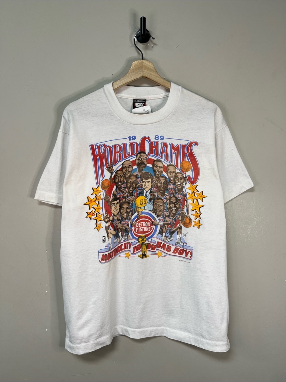 Vintage 1989 Detroit Pistons Championship Shirt